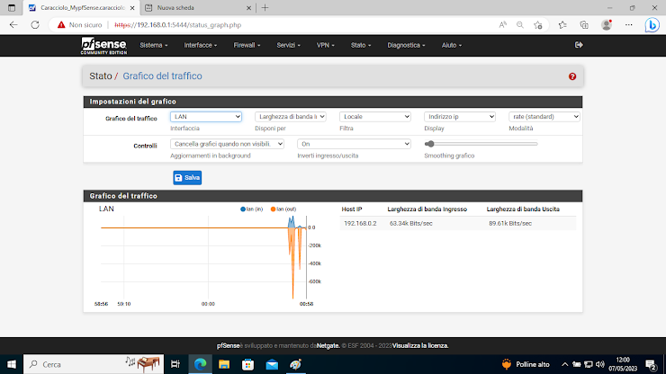 Grafico Traffico IP
