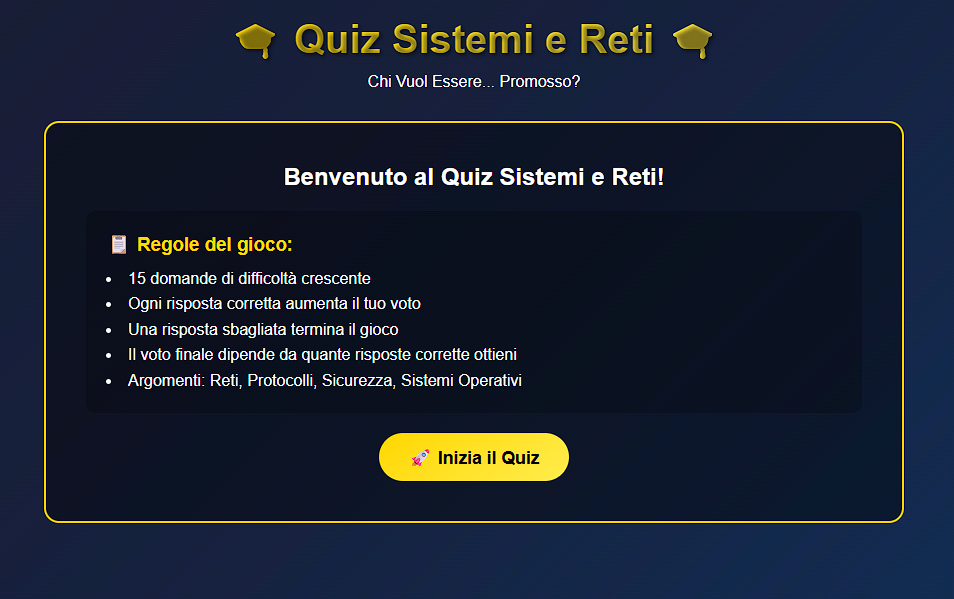 Quiz Sistemi Base