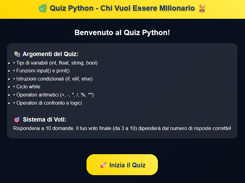 Python Millionaire