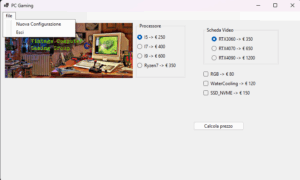 Configuratore PC Gaming - Dettaglio